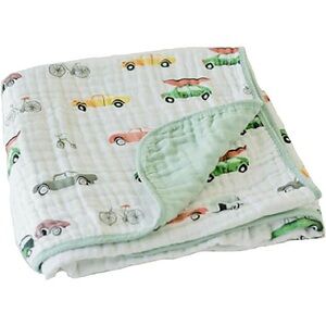 Little Unicorn Car-Themed Baby Blanket